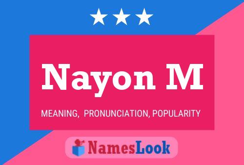 Nayon M Name Poster