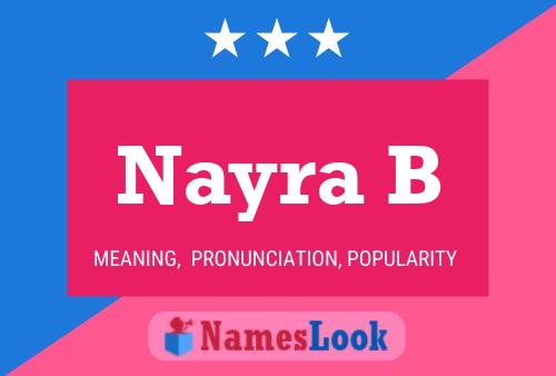 Nayra B Name Poster