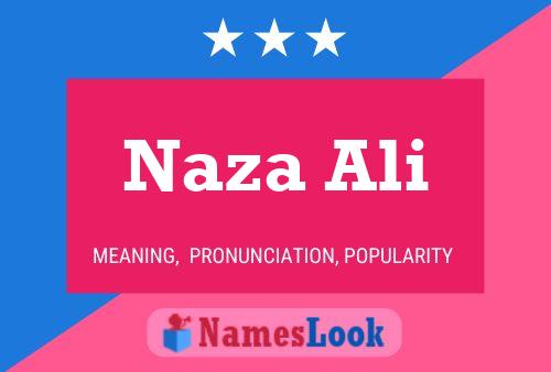 Naza Ali Name Poster