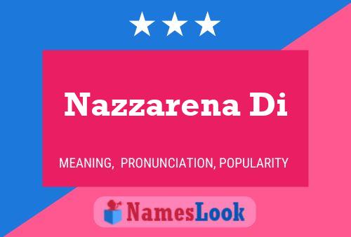 Nazzarena Di Name Poster