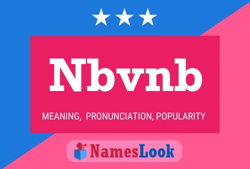 Nbvnb Name Poster