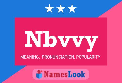 Nbvvy Name Poster