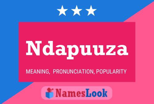 Ndapuuza Name Poster