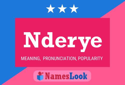 Nderye Name Poster