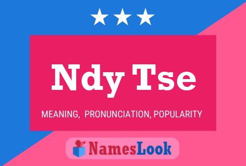 Ndy Tse Name Poster