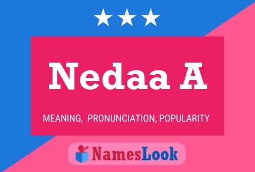 Nedaa A Name Poster