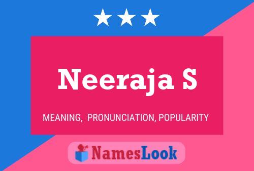 Neeraja S Name Poster