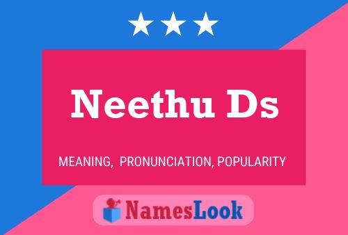 Neethu Ds Name Poster