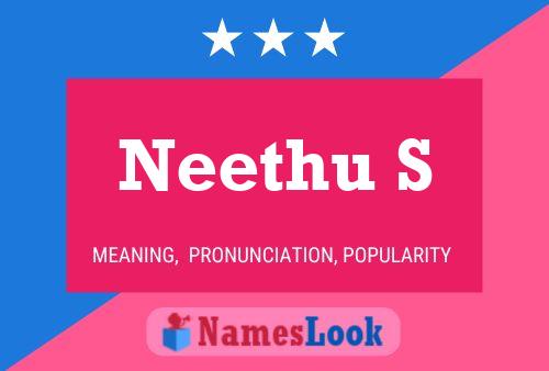 Neethu S Name Poster