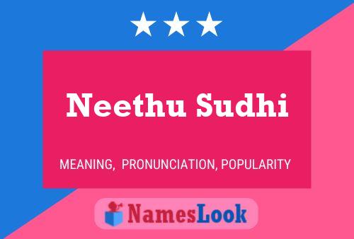 Neethu Sudhi Name Poster