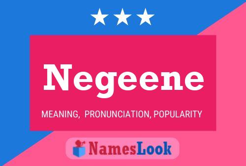 Negeene Name Poster