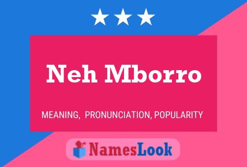 Neh Mborro Name Poster