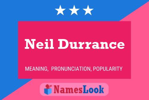 Neil Durrance Name Poster