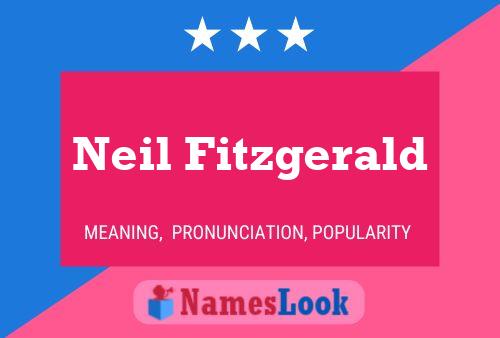 Neil Fitzgerald Name Poster