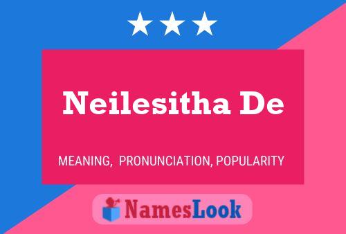 Neilesitha De Name Poster