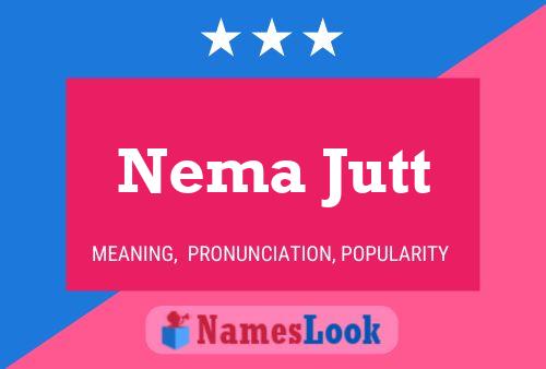 Nema Jutt Name Poster