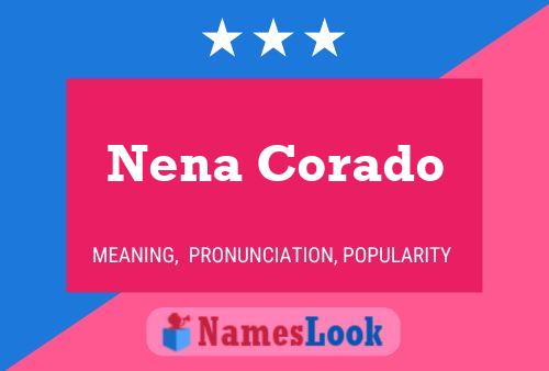 Nena Corado Name Poster