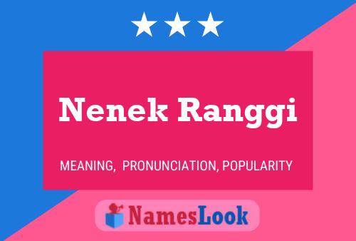 Nenek Ranggi Name Poster