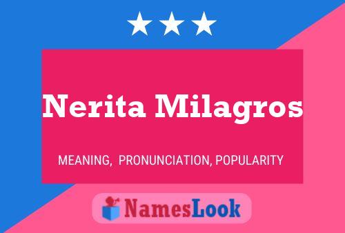 Nerita Milagros Name Poster