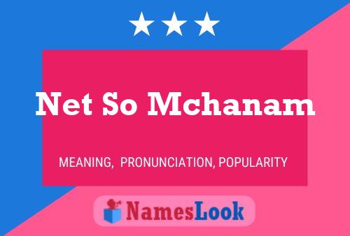 Net So Mchanam Name Poster