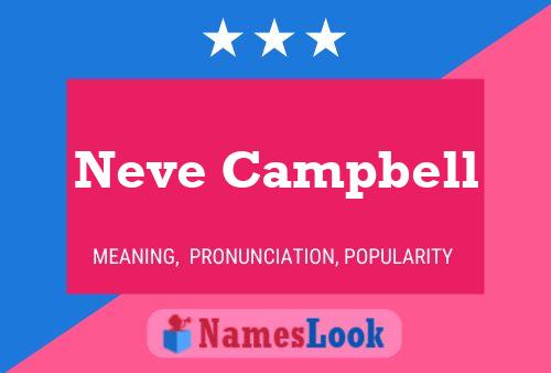 Neve Campbell Name Poster