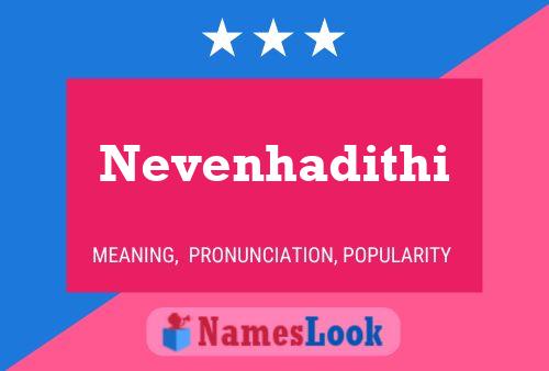 Nevenhadithi Name Poster