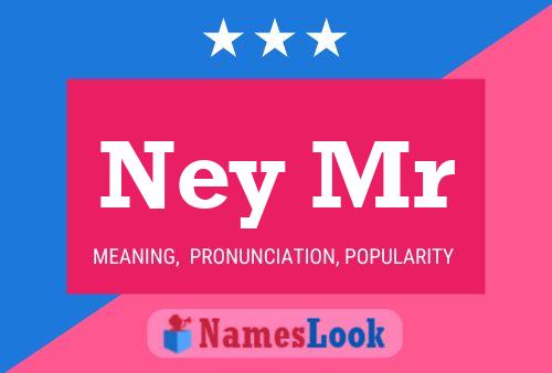 Ney Mr Name Poster