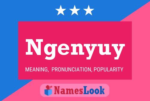 Ngenyuy Name Poster