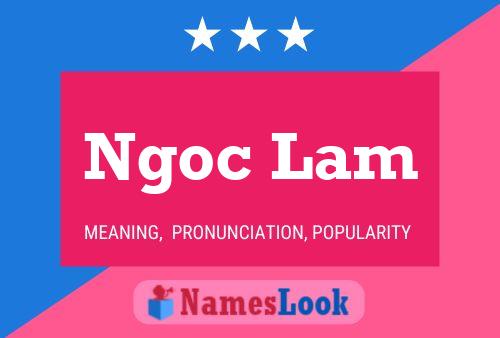 Ngoc Lam Name Poster