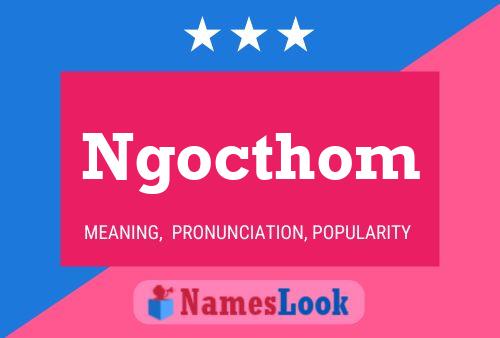 Ngocthom Name Poster