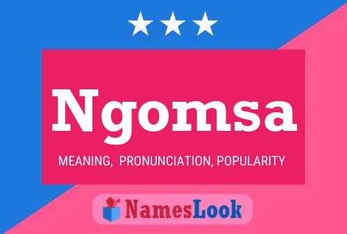 Ngomsa Name Poster