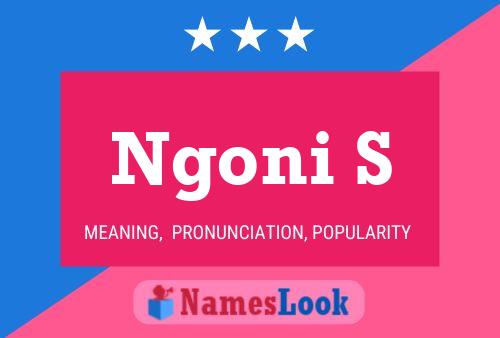 Ngoni S Name Poster