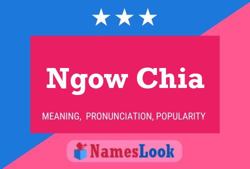 Ngow Chia Name Poster