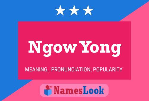 Ngow Yong Name Poster