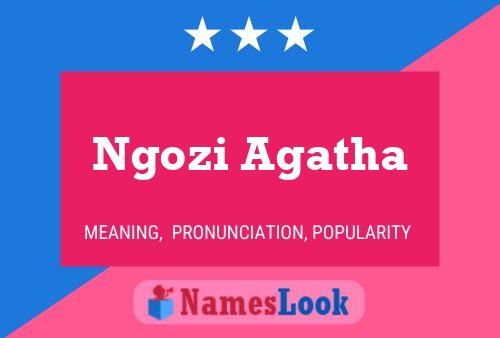 Ngozi Agatha Name Poster