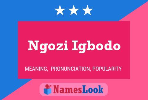 Ngozi Igbodo Name Poster