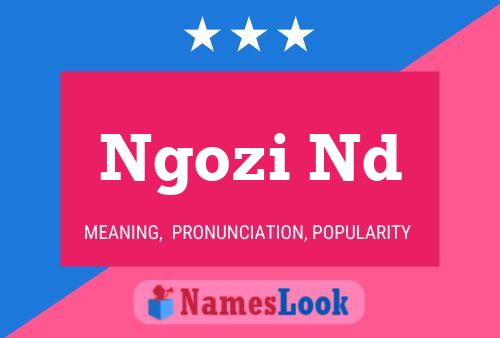 Ngozi Nd Name Poster