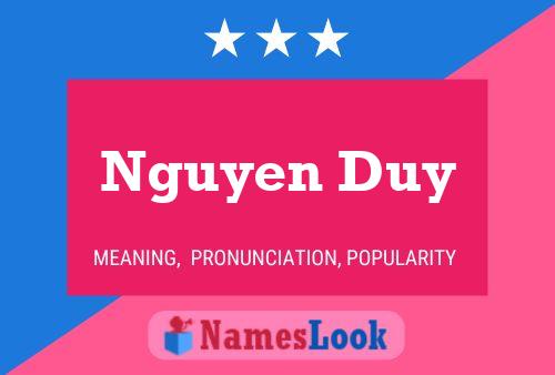 Nguyen Duy Name Poster