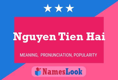 Nguyen Tien Hai Name Poster