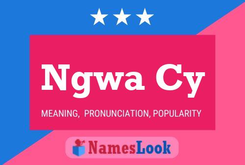 Ngwa Cy Name Poster