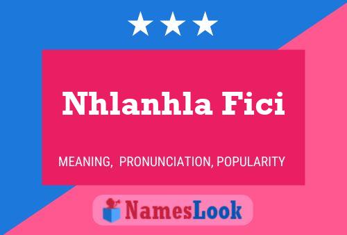 Nhlanhla Fici Name Poster