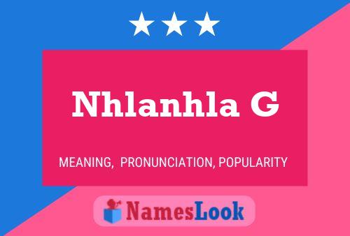 Nhlanhla G Name Poster