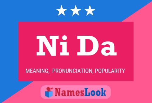 Ni Da Name Poster