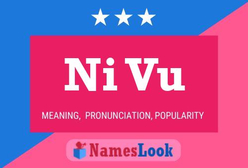 Ni Vu Name Poster