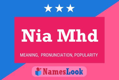 Nia Mhd Name Poster