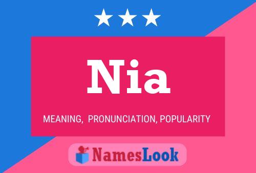 Nia Name Poster