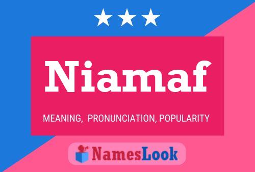 Niamaf Name Poster