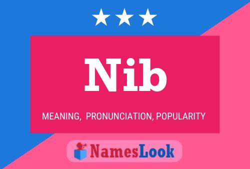 Nib Name Poster