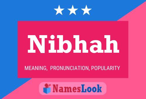 Nibhah Name Poster