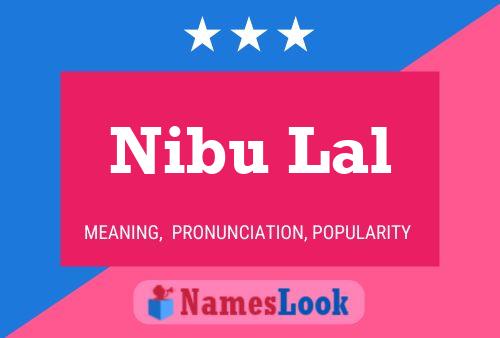 Nibu Lal Name Poster